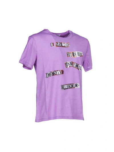 Shop Valentino Tshirt Stelle Dietro + Scritta In Pink