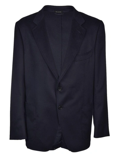 Shop Tom Ford Lapel Light Construction Blazer In Navy