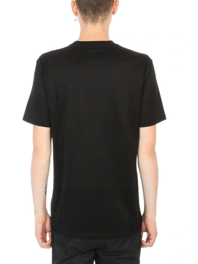 Shop Lanvin Print Cotton Black T-shirt