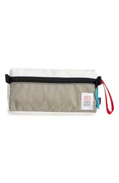 Shop Topo Designs Dopp Kit In White/ Silver