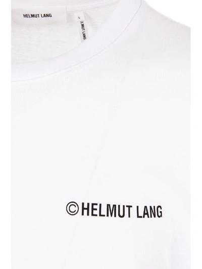 Helmut Lang White Long Sleeve Taxi Copyright Logo T-shirt | ModeSens