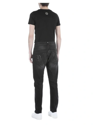 Philipp Plein Plein Ass Jeans In Black Homme | ModeSens