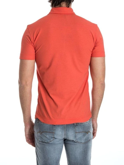 Shop Drumohr Polo Cotton  In Orange