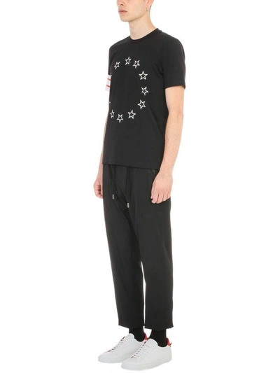 Shop Givenchy Drawsting Track Black Wool Pants
