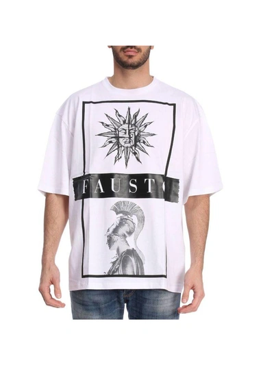 Shop Fausto Puglisi T-shirt T-shirt Men  In White