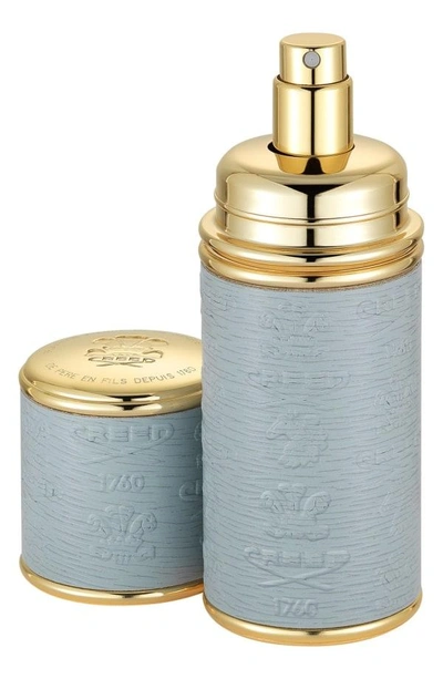Shop Creed Grey With Gold Trim Leather Atomizer