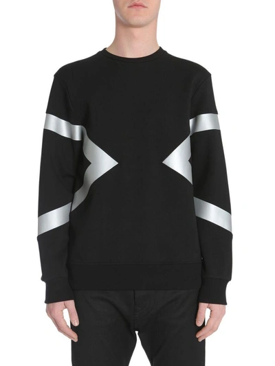 Shop Neil Barrett Modernist Sweatshirt In Nero