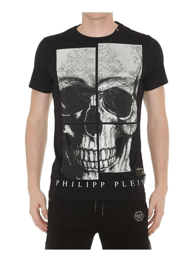 Shop Philipp Plein All Of Me-s Tshirt In Black