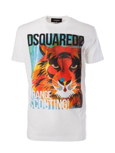 Shop Dsquared2 Lion Print T-shirt