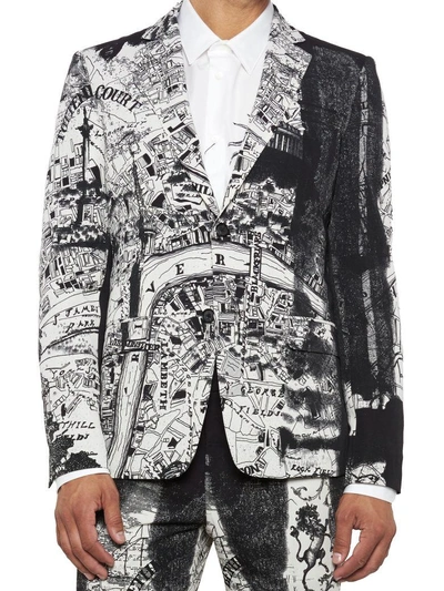 Shop Alexander Mcqueen Jacket In Black & White