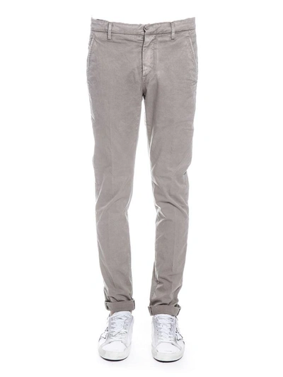 Shop Dondup Gaubert Classic Chinos In Grey