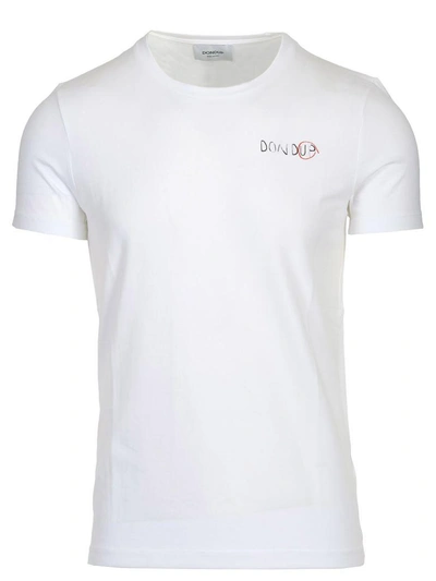 Shop Dondup Demopolis T-shirt In Bianco