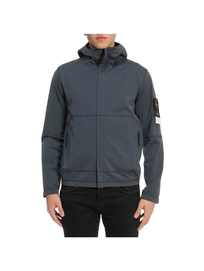 Shop Stone Island Jacket Jacket Men  In Charcoal