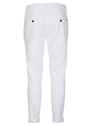 Shop Dondup Gaubert Trousers In White