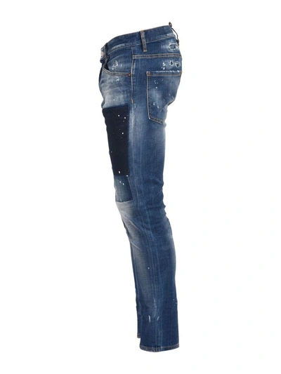 Shop Dsquared2 Delavé Skinny Jean In Blue