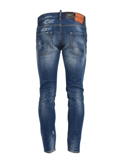 Shop Dsquared2 Delavé Skinny Jean In Blue