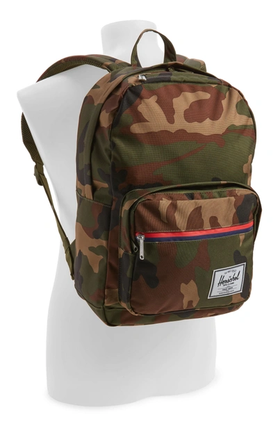 Shop Herschel Supply Co 'pop Quiz' Backpack - Green In Woodland Camo/ Multi Zip