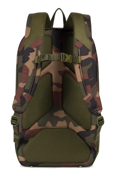 Shop Herschel Supply Co Mammoth Trail Backpack - Green In Woodland Camo