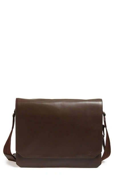 Shop Vince Camuto 'tolve' Leather Messenger Bag - Brown In Tmoro