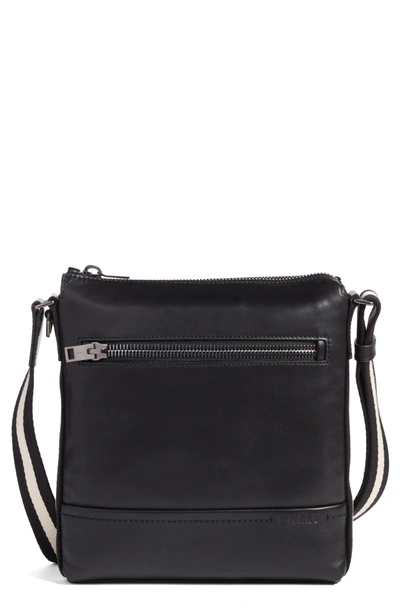 Shop Bally Trezzini Leather Crossbody Bag - Black