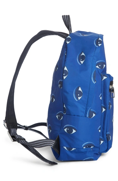 Shop Kenzo 'eyes' Nylon Backpack - Blue In Deep Sea Blue