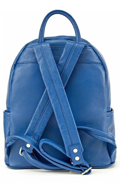 Shop Montezemolo Leather Backpack - Blue In Bluette