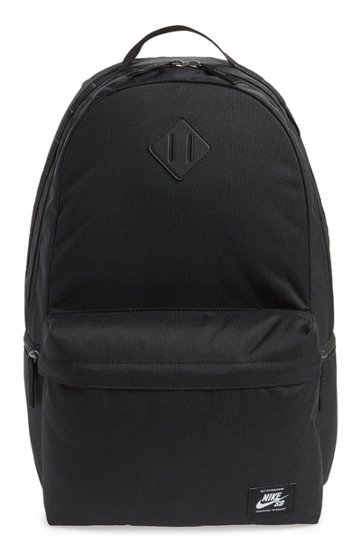 Shop Nike Icon Backpack - Black In Black/ Black/ White