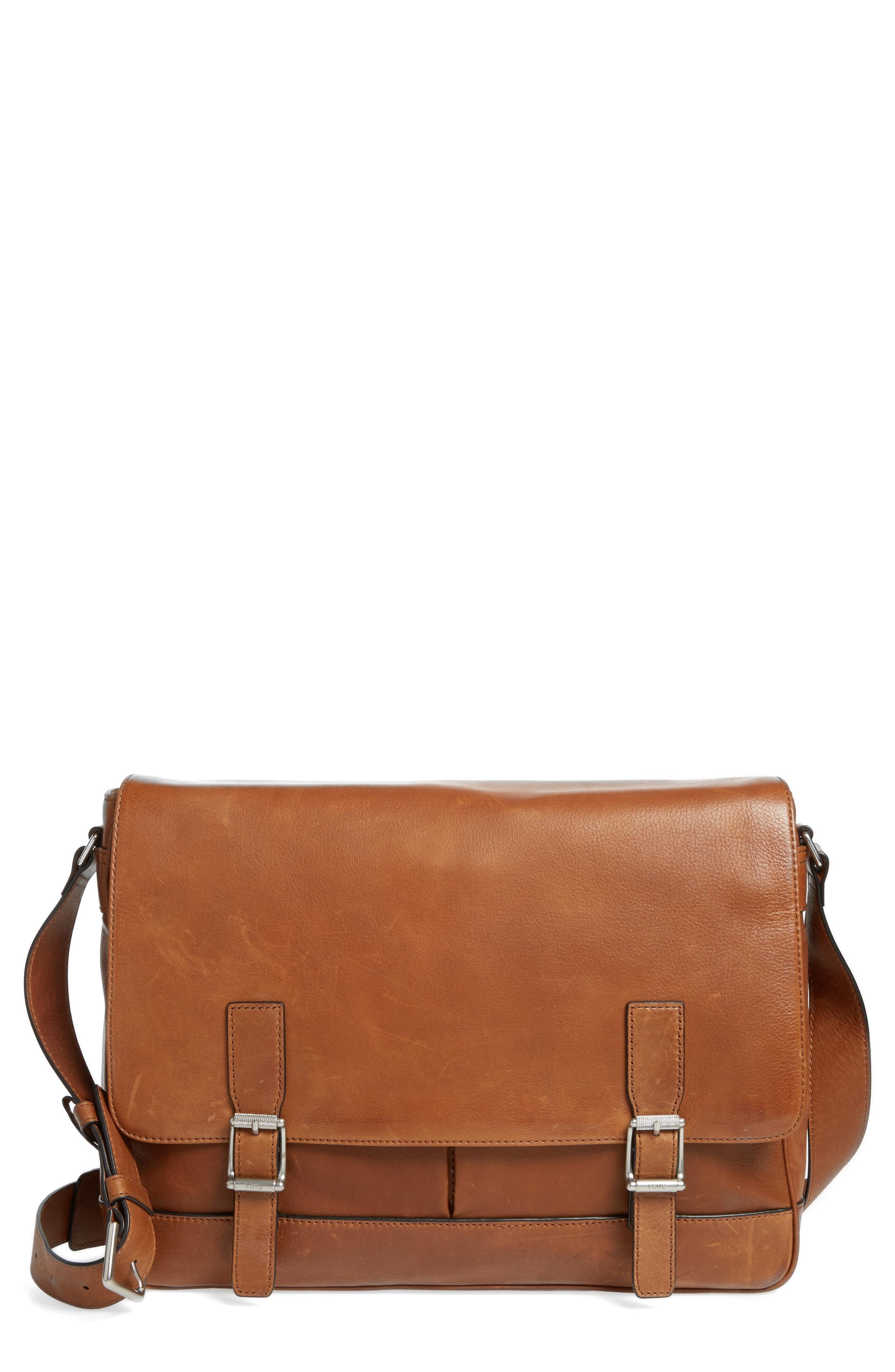 frye oliver leather messenger bag