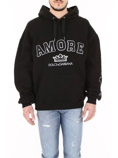 Shop Dolce & Gabbana Hoodie In Nero (black)