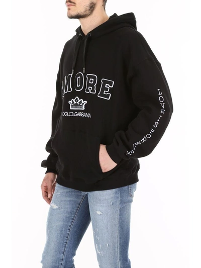 Shop Dolce & Gabbana Hoodie In Nero (black)