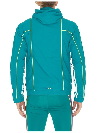 Shop Adidas Originals By Pharrell Williams Adidas By Pharrell Williams Hu Hiking Windbreaker In Eqt Green-powder Purple