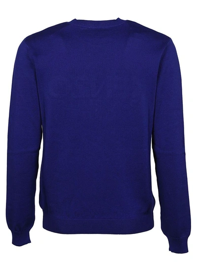 Shop Kenzo Logo Sweater In Bleu France