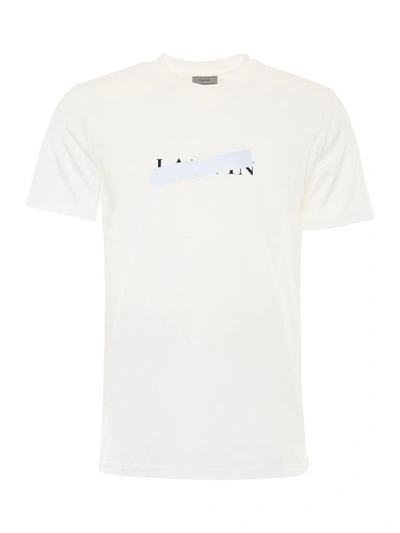 Shop Lanvin Logo Print T-shirt In White