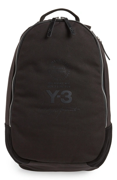 Shop Y-3 Logo Print Backpack - Black