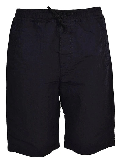 Shop Stone Island Drawstring Shorts In Black