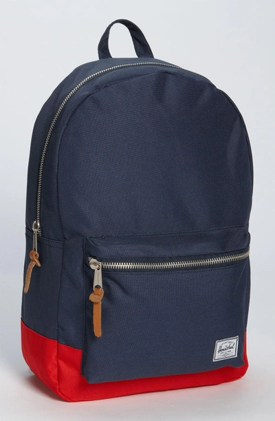 Shop Herschel Supply Co Settlement Backpack - Blue In Navy/ Red