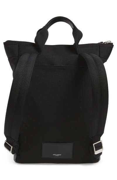 Shop Saint Laurent Revington Convertible Backpack In Black