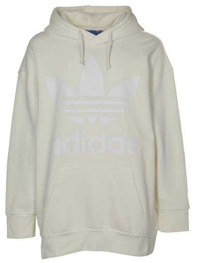 Shop Adidas Originals Sweatshirt In Off White