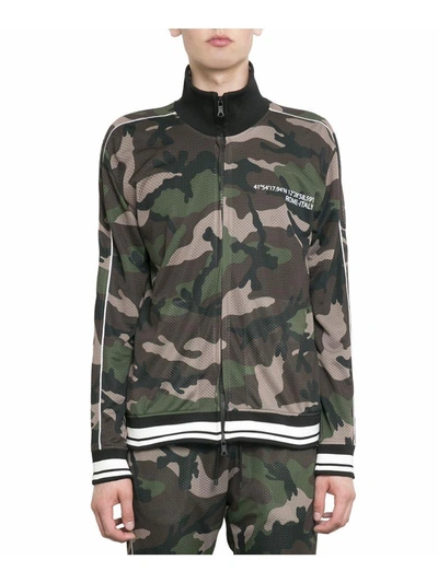 Shop Valentino Always Mesh Track Jacket In Verde