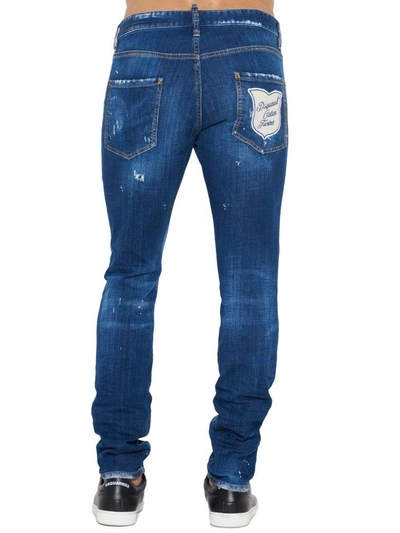 Shop Dsquared2 Pants In Blue