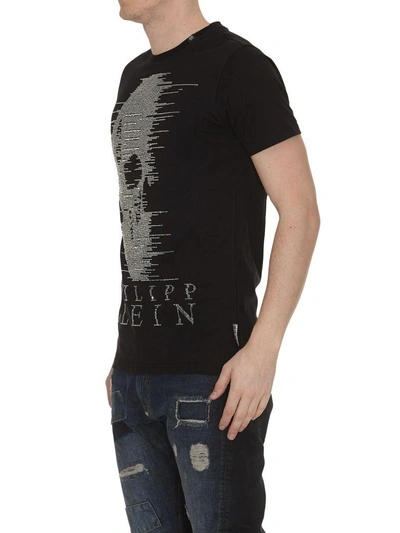 Shop Philipp Plein Ghost-s T-shirt In Black-white