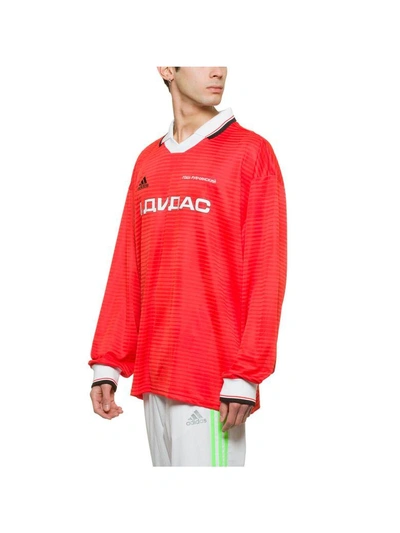 Gosha Rubchinskiy Red Long Sleeve Adidas Originals Edition Polo