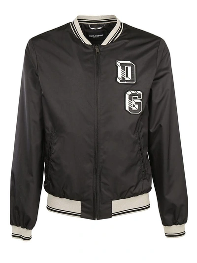 Shop Dolce & Gabbana Classic Bomber Jacket In Nero