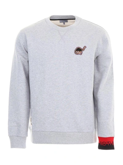 Shop Lanvin Enter Nothing Sweatshirt In Pearl Grey (grey)