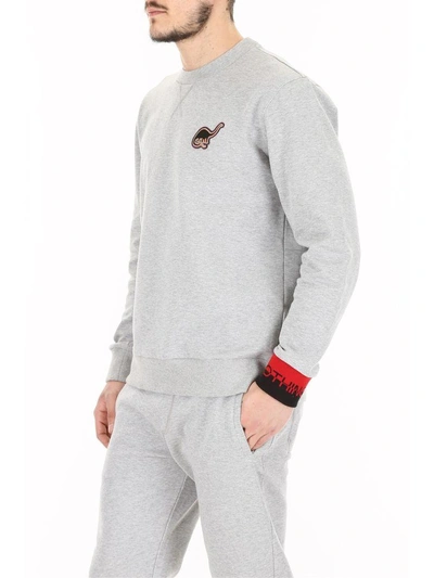 Shop Lanvin Enter Nothing Sweatshirt In Pearl Grey (grey)