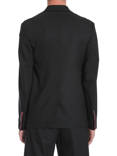 Shop Givenchy Twill Wool Jacket In Nero