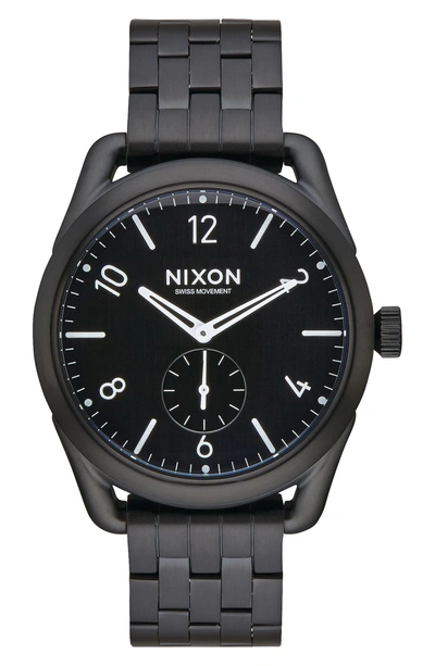 Shop Nixon C39 Bracelet Watch, 39mm In Black