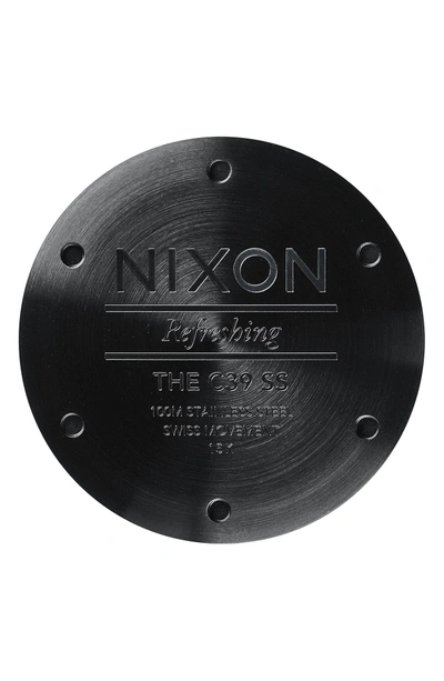 Shop Nixon C39 Bracelet Watch, 39mm In Black