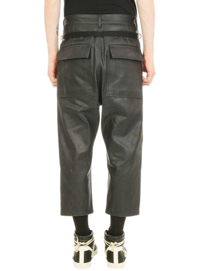 Shop Rick Owens Keyring Astaire Black Denim Jeans