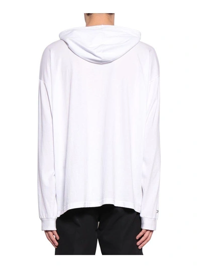 Shop Alyx Logo Cotton T-shirt In Bianco